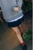 Mini Cupro Skirt - Space Black Mini Cupro Skirt - Space Black