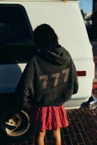 Lucky Seven Hoodie - Pacific Mist