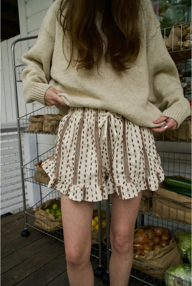 Dot & Not Shorts - Vintage White Dot & Not Shorts - Vintage White
