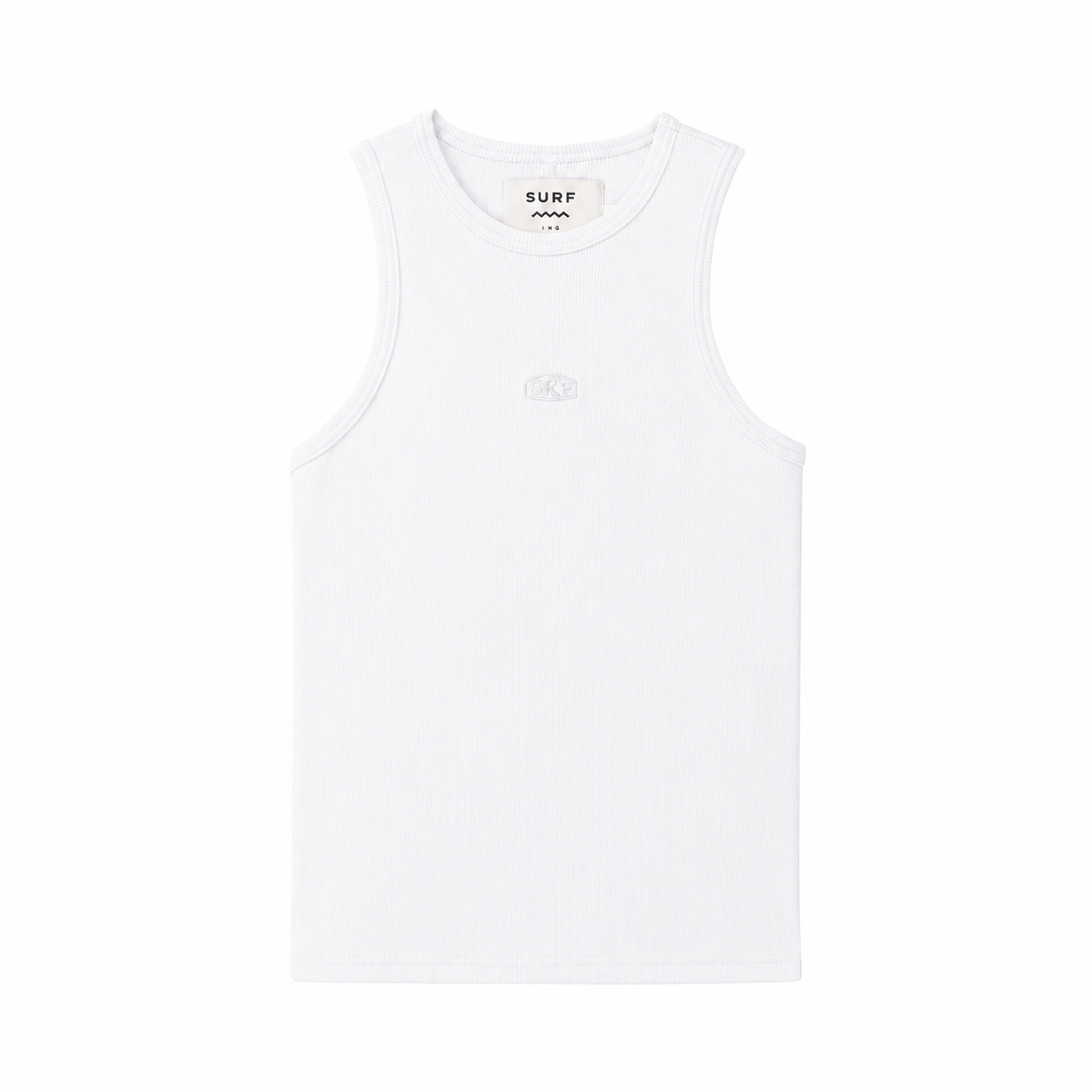 Stonewashed Rib Top - Vintage White Stonewashed Rib Top - Vintage White