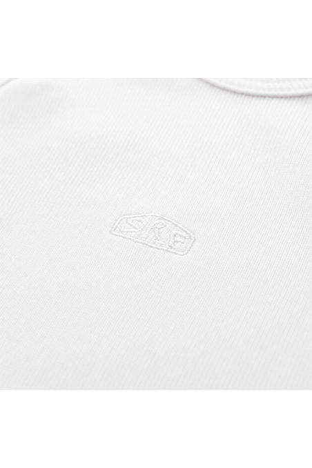 Stonewashed Rib Top - Vintage White Stonewashed Rib Top - Vintage White