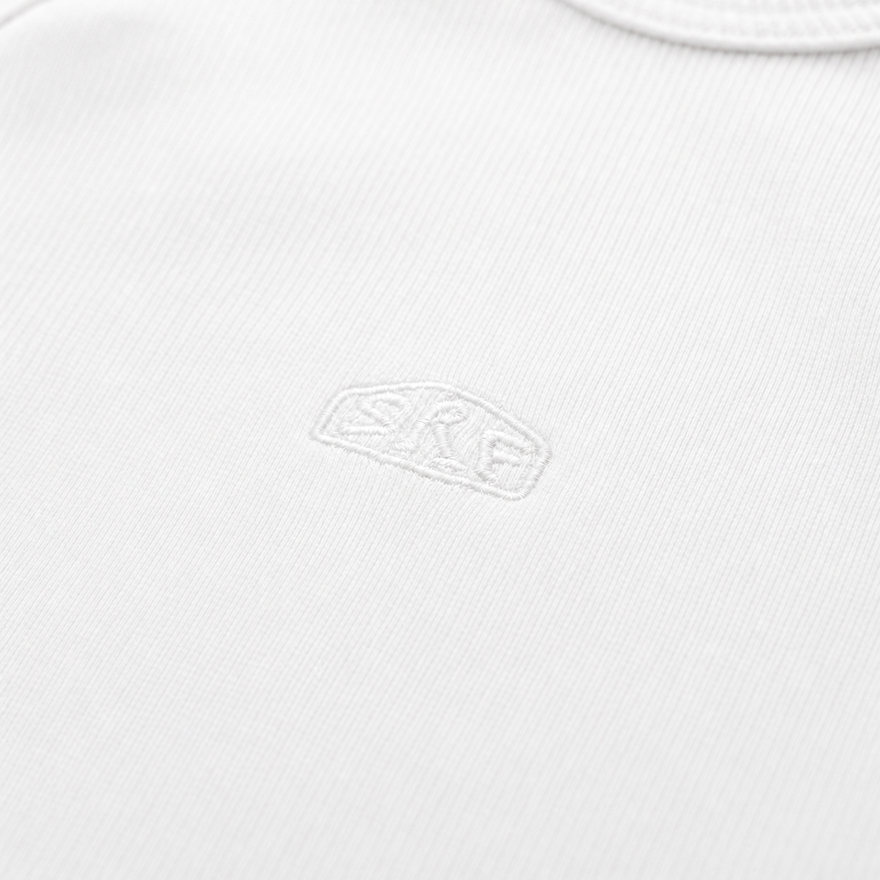Stonewashed Rib Top - Vintage White Stonewashed Rib Top - Vintage White
