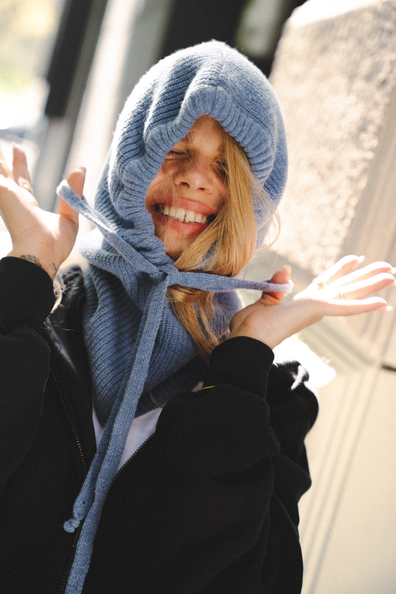 Merino Wool Balaclava - Light Blue Merino Wool Balaclava - Light Blue