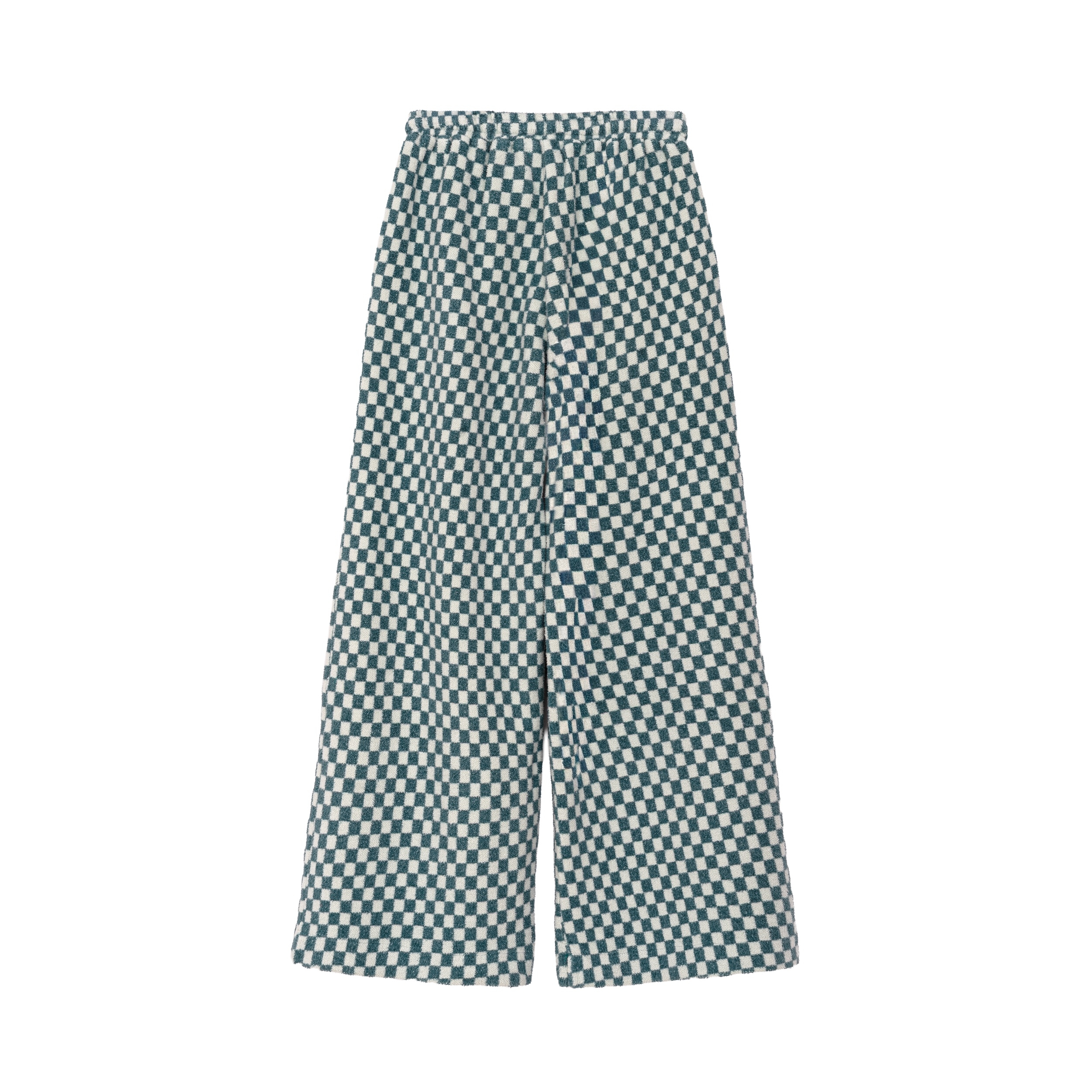 Checkered Soft Loose Pants - White Sage Checkered Soft Loose Pants - White Sage