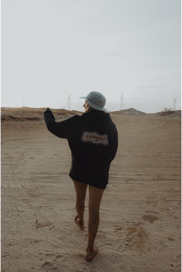 Tranquilo Hoodie - Acid Black Tranquilo Hoodie - Acid Black