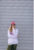 Checkered Folded Beanie - Formula Red & Vintage White Checkered Folded Beanie - Formula Red & Vintage White