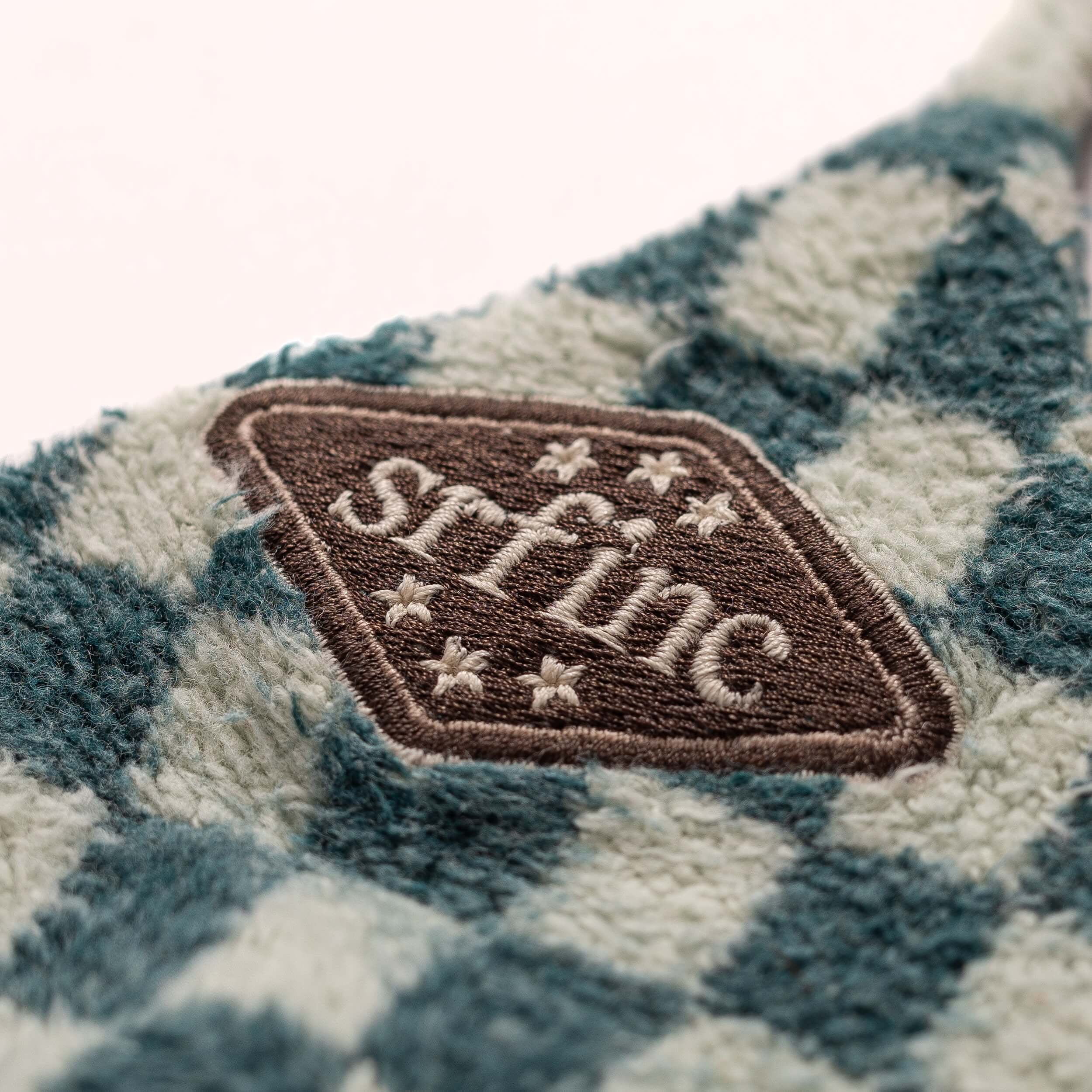 Checkered Soft Triangle Bra - White Sage Checkered Soft Triangle Bra - White Sage