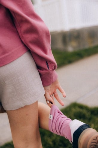 Blush Rush Socks - Dirty Pink