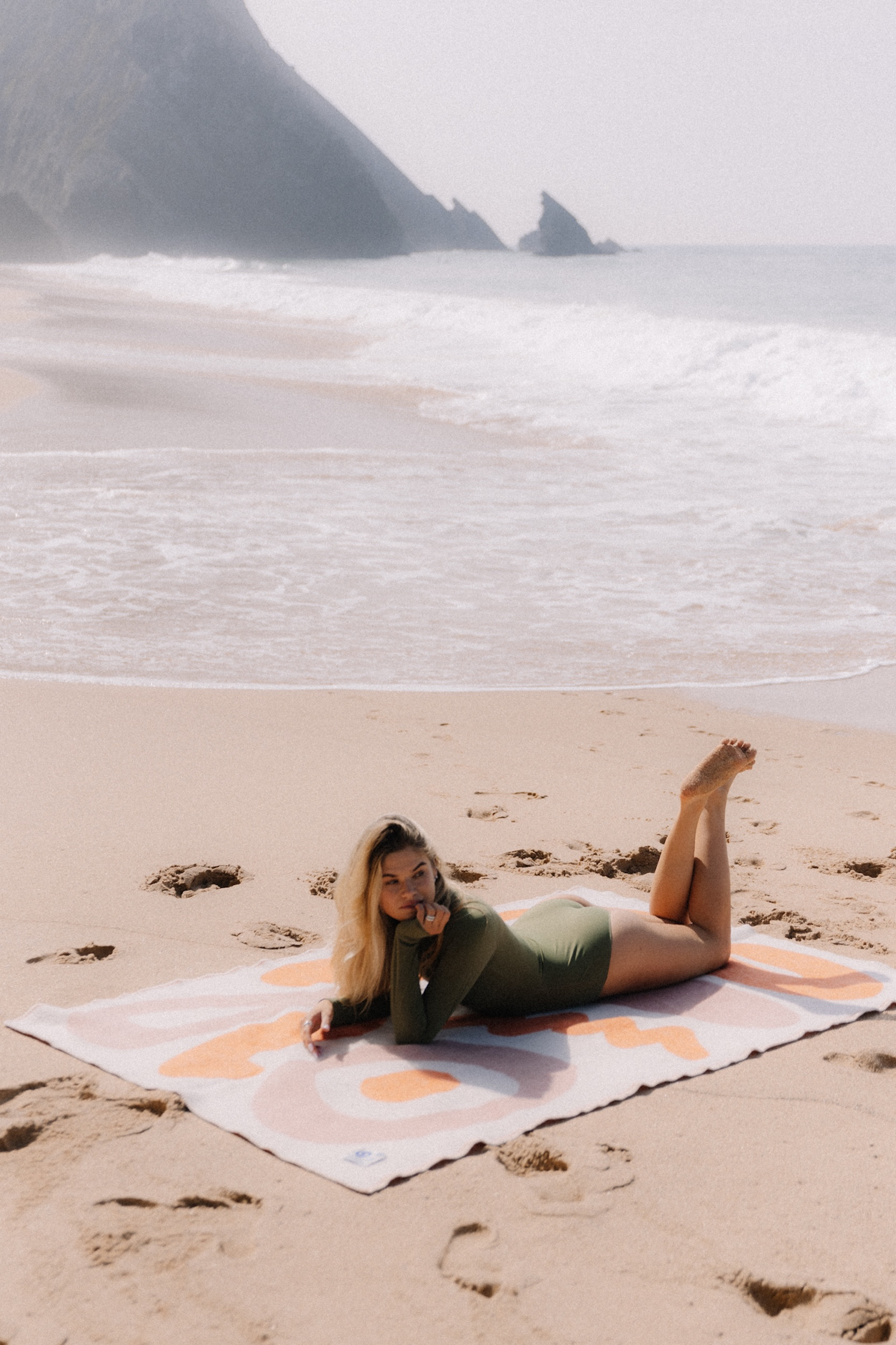Surf Wool Blanket- Vintage White