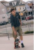 Striped Rugby Polo - Navy Blue Striped Rugby Polo - Navy Blue