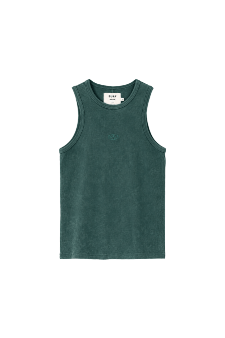 Stonewashed Classic Top - Bottle Green Stonewashed Classic Top - Bottle Green