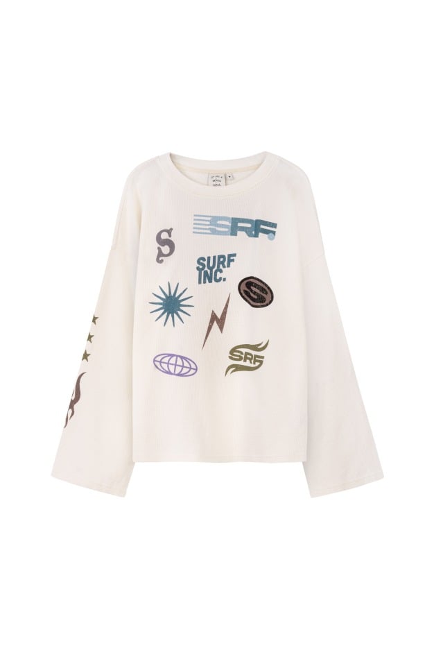 Wide Waffle Longsleeve - Vintage White Wide Waffle Longsleeve - Vintage White