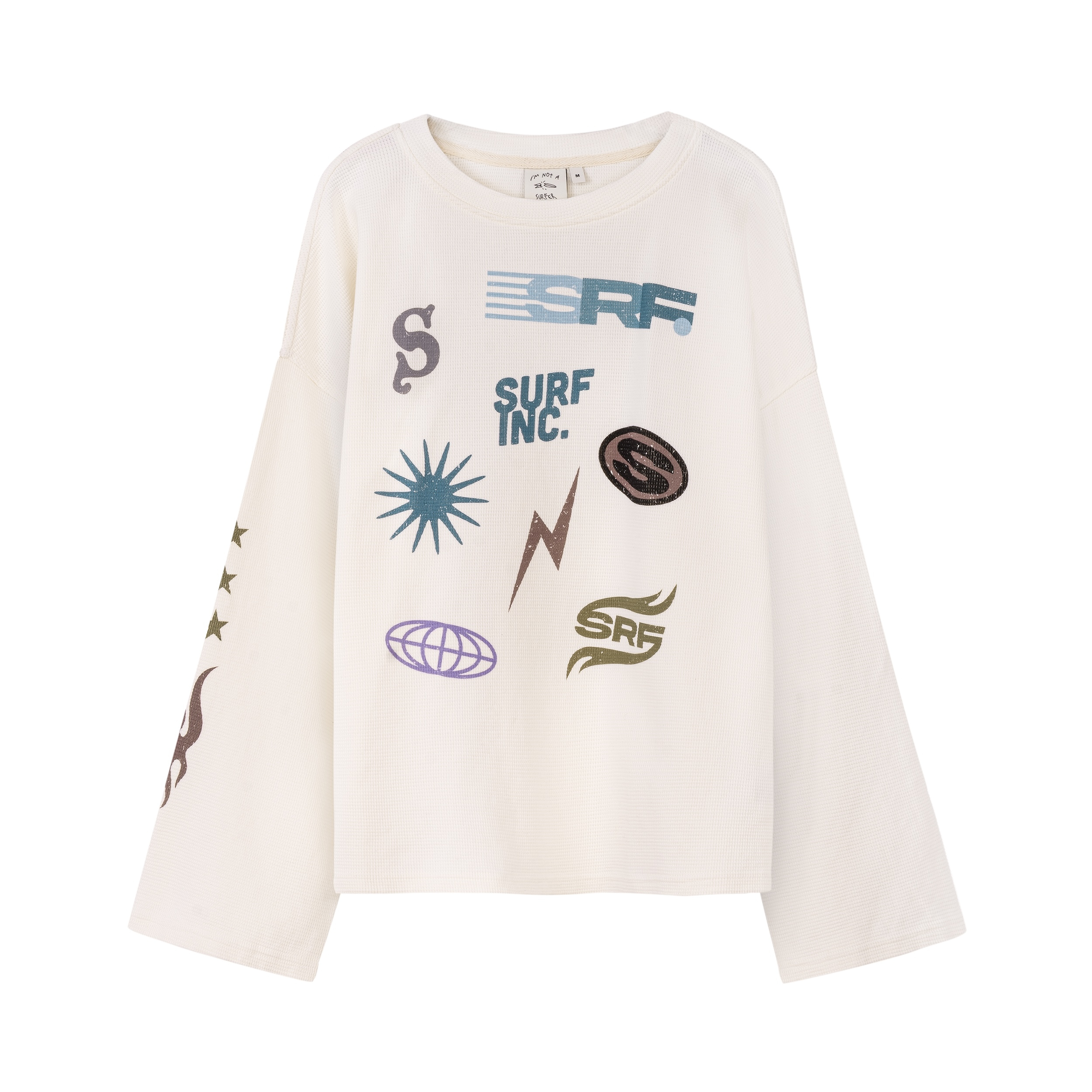 Wide Waffle Longsleeve - Vintage White Wide Waffle Longsleeve - Vintage White