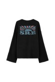 Wide Waffle Longsleeve - Space Black