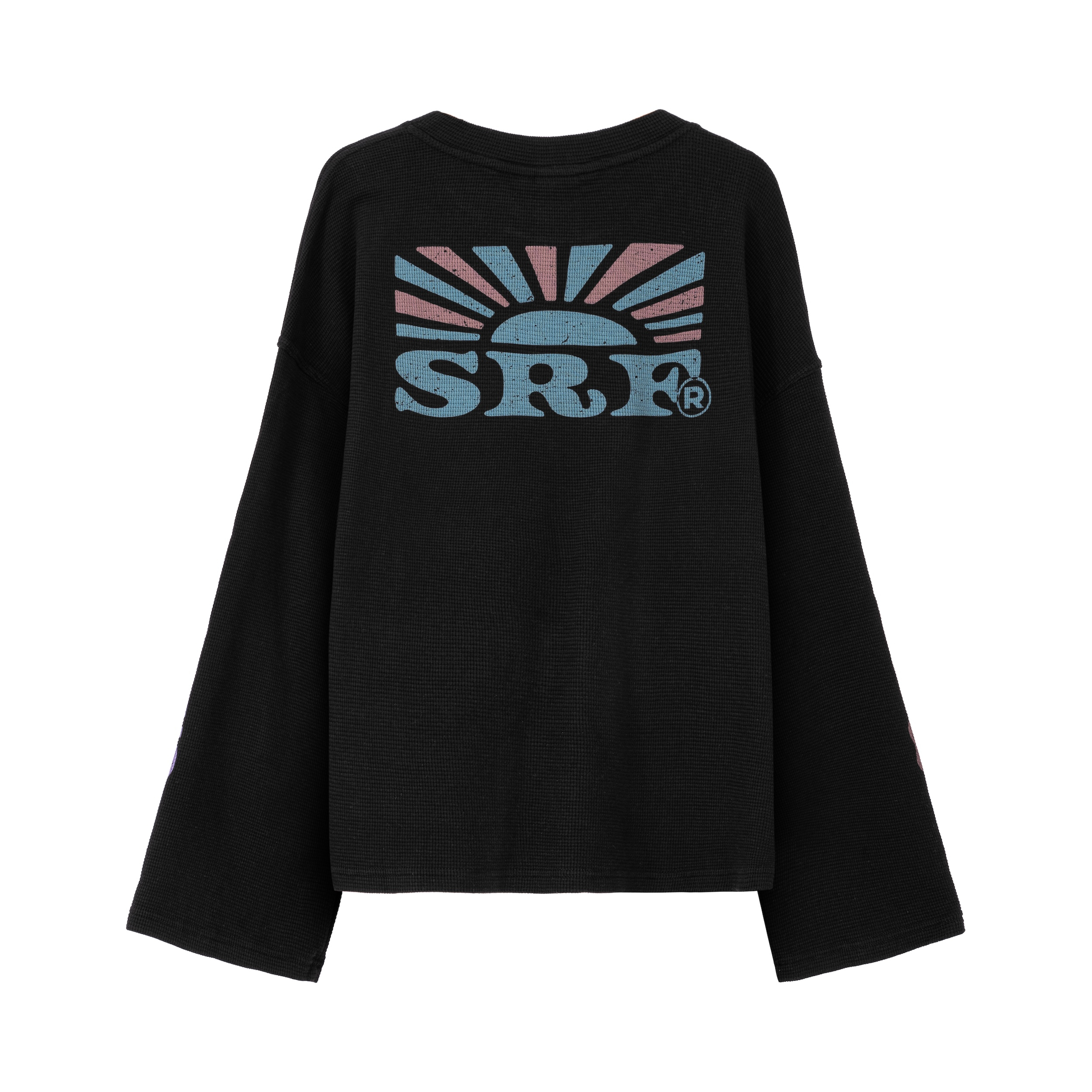 Wide Waffle Longsleeve - Space Black