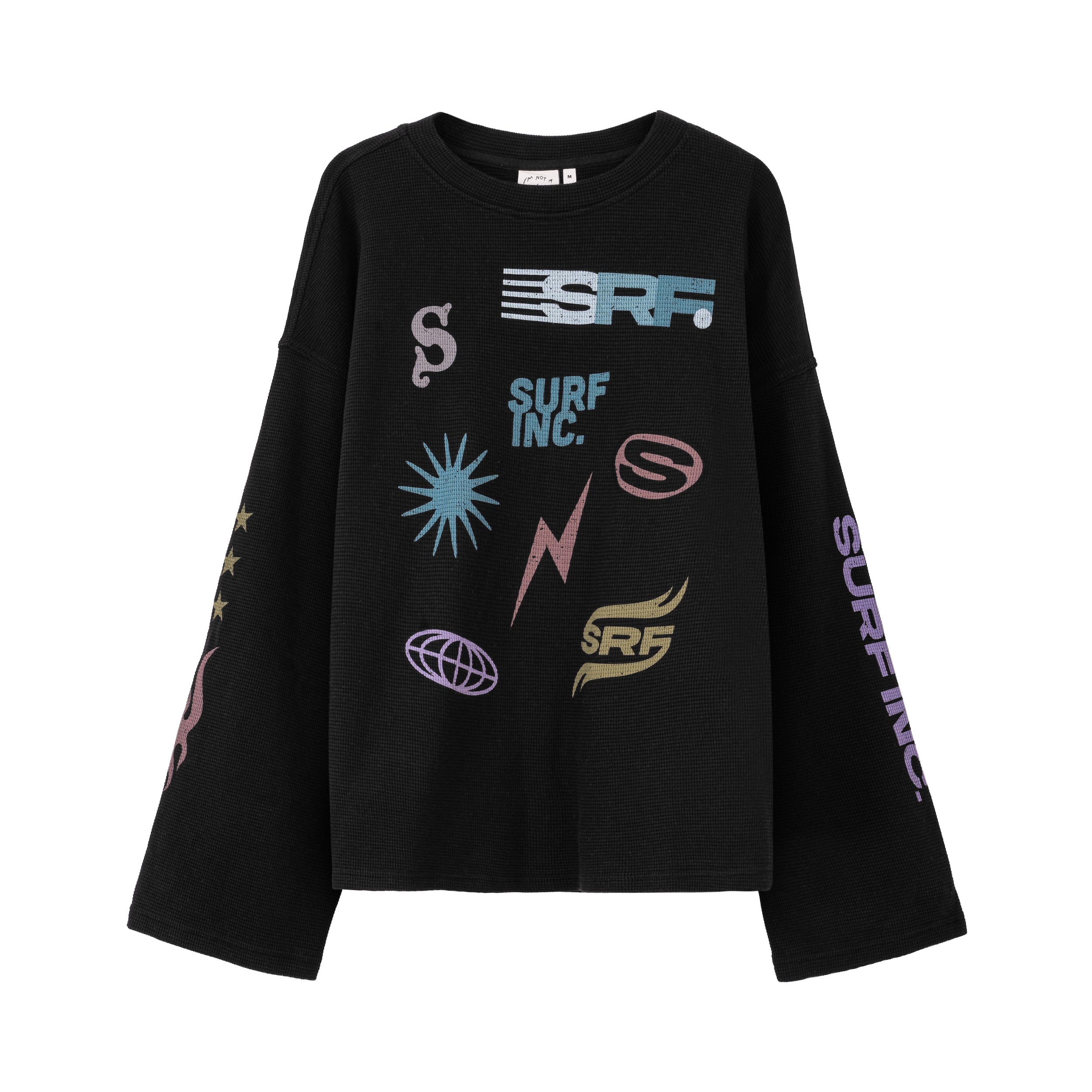 Wide Waffle Longsleeve - Space Black