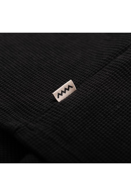 Wide Waffle Longsleeve - Space Black Wide Waffle Longsleeve - Space Black