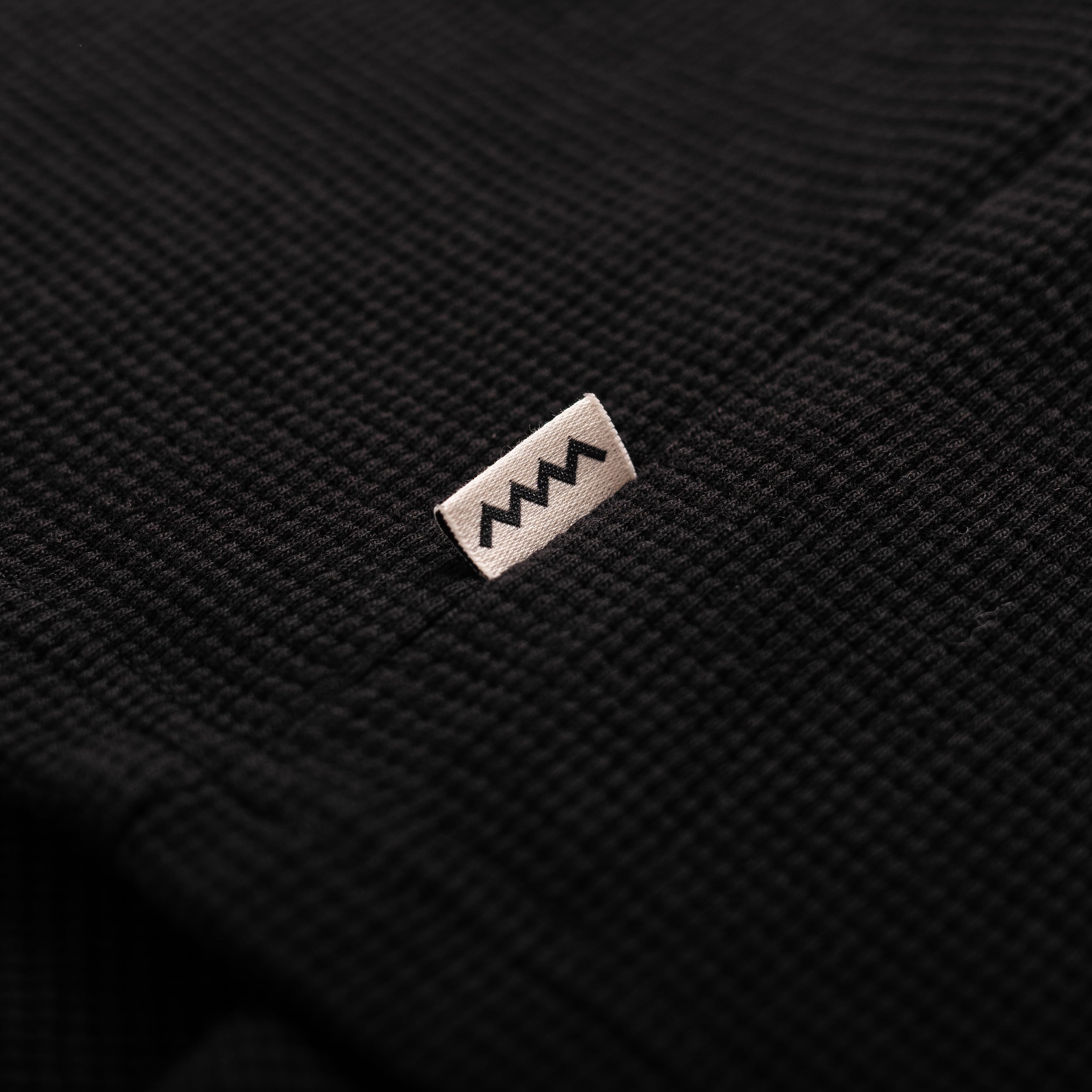 Wide Waffle Longsleeve - Space Black