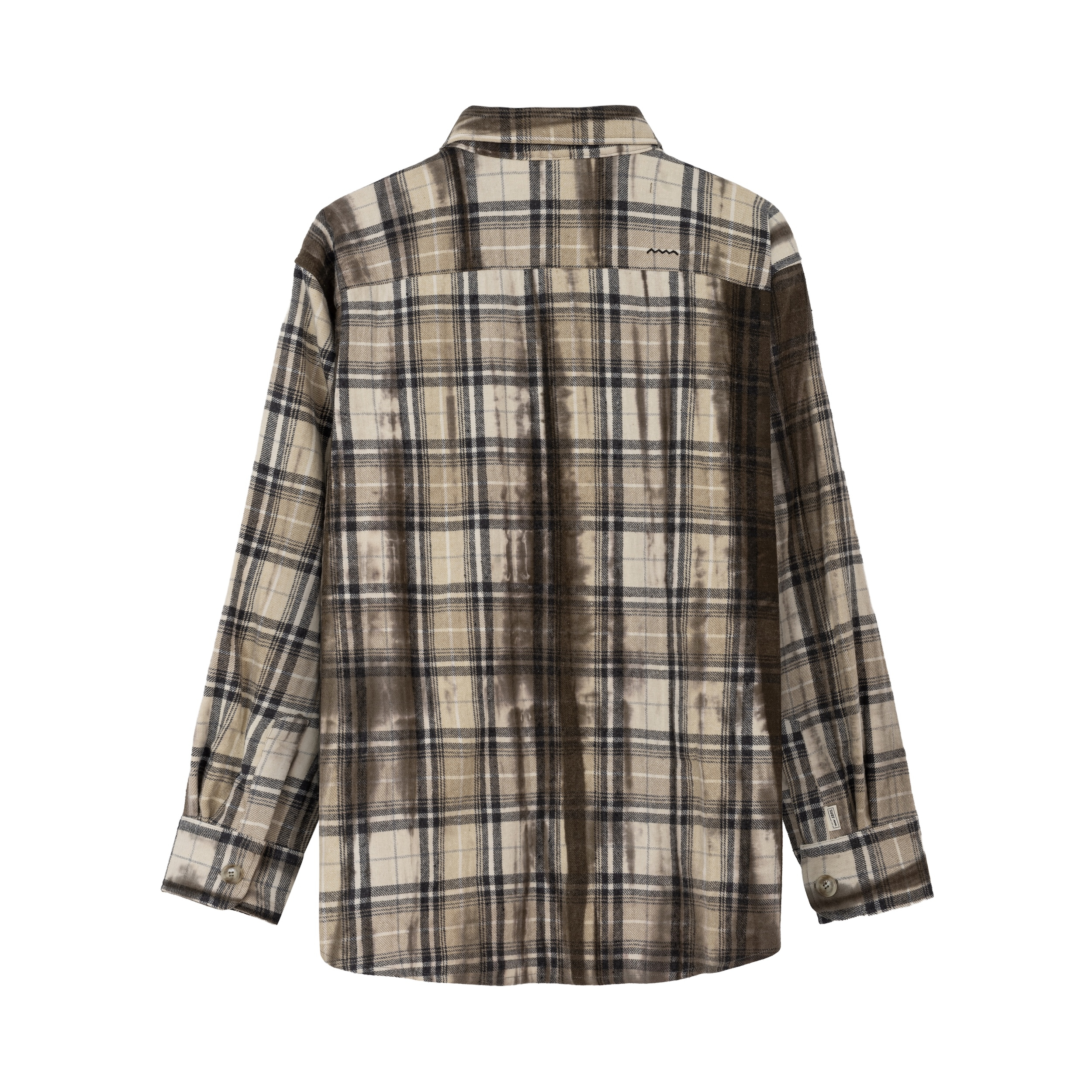 Checked & Decked Flannel Shirt - Stone Grey Checked & Decked Flannel Shirt - Stone Grey