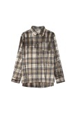 Checked & Decked Flannel Shirt - Stone Grey Checked & Decked Flannel Shirt - Stone Grey