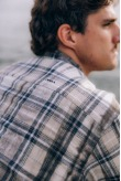 Checked & Decked Flannel Shirt - Stone Grey Checked & Decked Flannel Shirt - Stone Grey