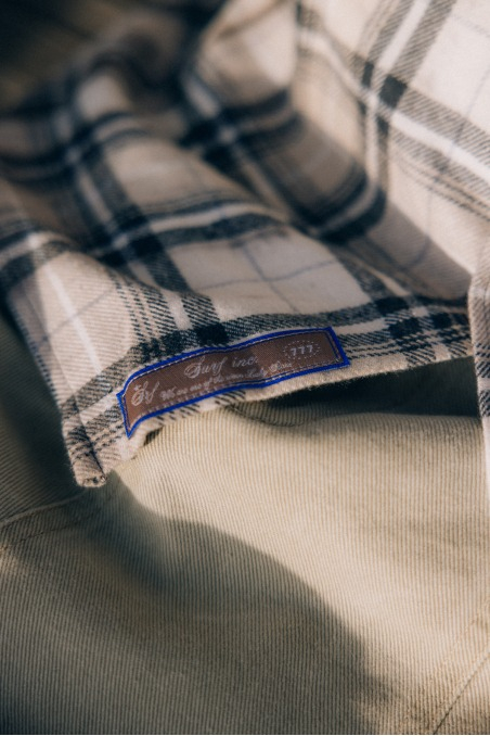 Checked & Decked Flannel Shirt - Stone Grey Checked & Decked Flannel Shirt - Stone Grey