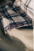 Checked & Decked Flannel Shirt - Stone Grey Checked & Decked Flannel Shirt - Stone Grey