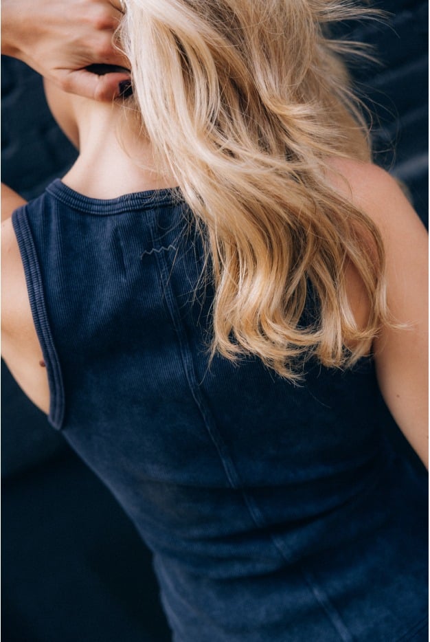 Stonewashed Classic Top - Acid Black Stonewashed Classic Top - Acid Black