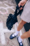 Ruffled Mini Bag - Space Black