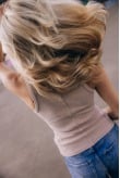 Stonewashed Classic Top - Cookie Stonewashed Classic Top - Cookie