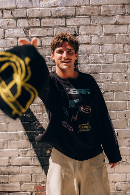 Wide Waffle Longsleeve - Space Black Wide Waffle Longsleeve - Space Black
