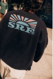 Wide Waffle Longsleeve - Space Black