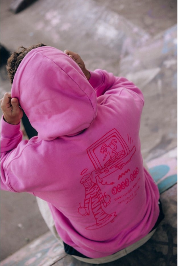 Coconuts Hoodie - Flamingo Pink