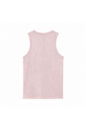 Stonewashed Rib Top - Pink...