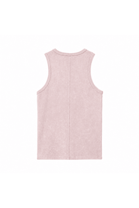Stonewashed Rib Top - Pink Kush Stonewashed Rib Top - Pink Kush