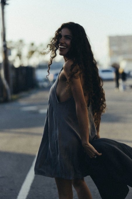 Cupro Ethereal Dress - Mokka Cupro Ethereal Dress - Mokka