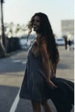Cupro Ethereal Dress - Mokka