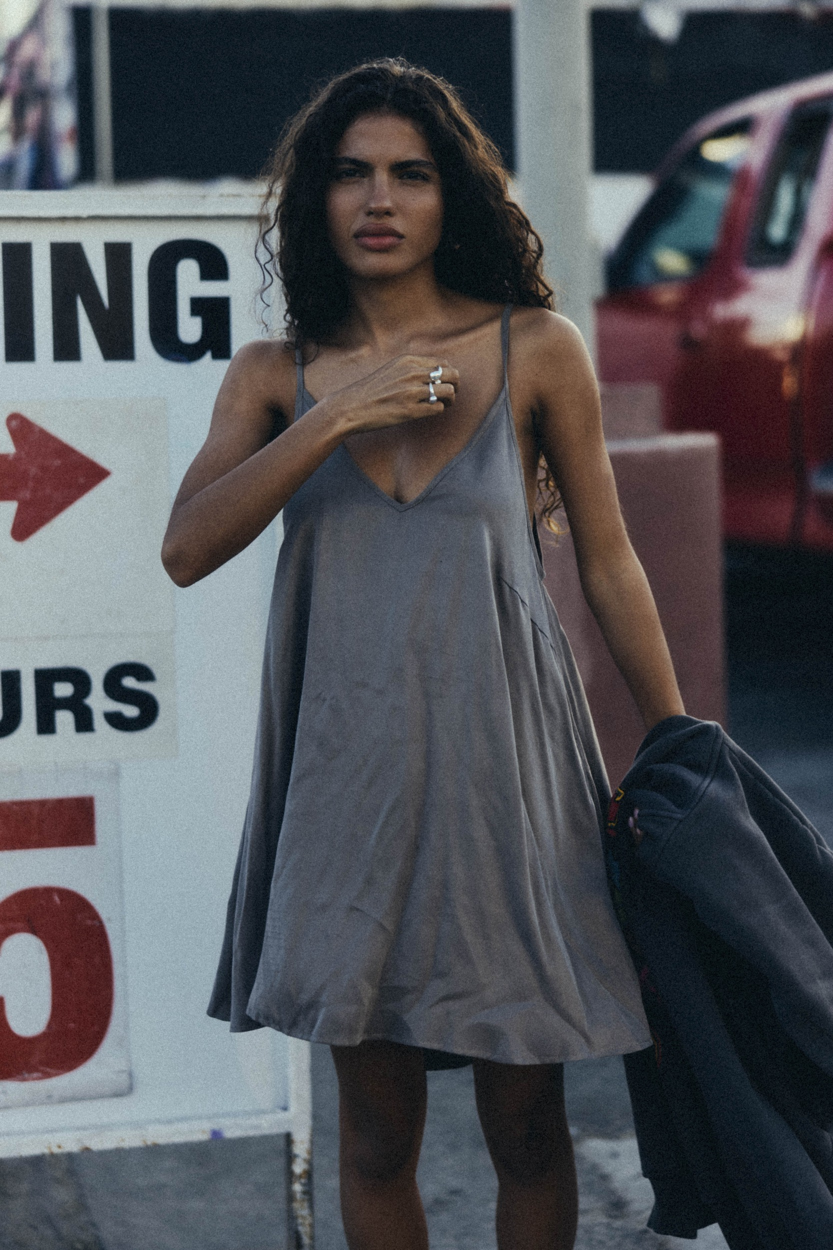 Cupro Ethereal Dress - Mokka