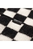 Checkered Folded Beanie - Space Black & Vintage White Checkered Folded Beanie - Space Black & Vintage White