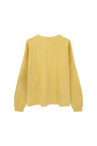 Waffle Longsleeve - Yellow...