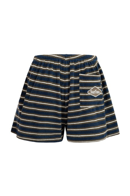 Striped Rugby Shorts - Navy Blue Striped Rugby Shorts - Navy Blue