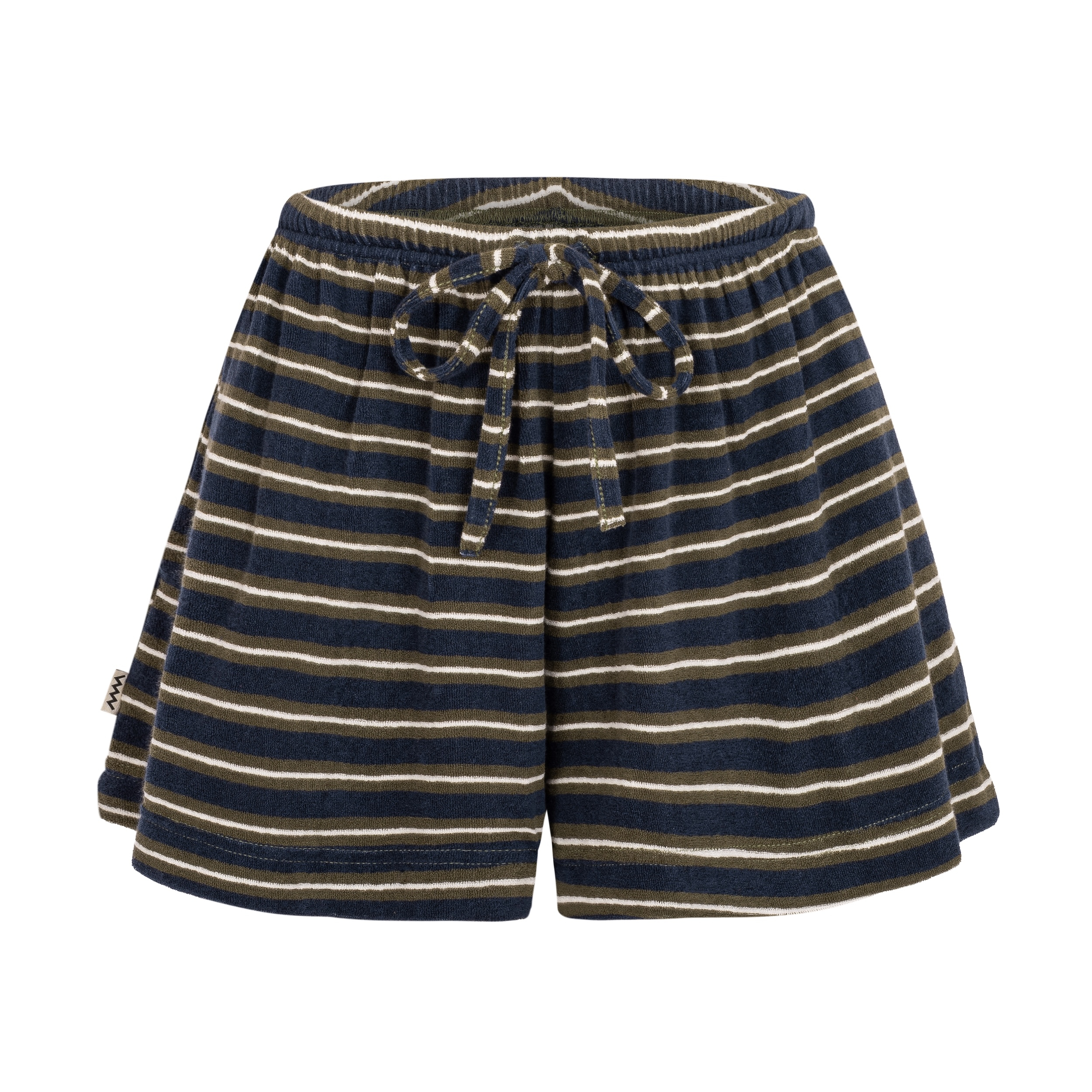 Striped Rugby Shorts - Navy Blue