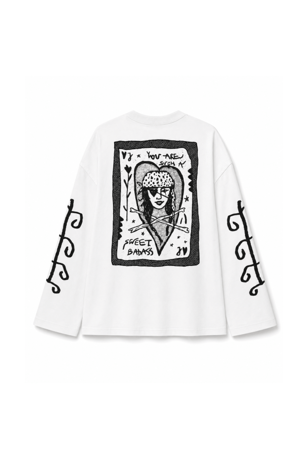 JD Sweet Badass Ls - Paper White