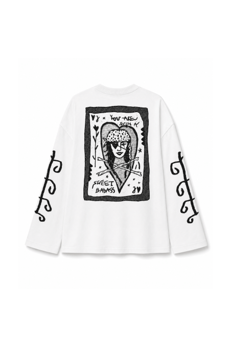 JD Sweet Badass Ls - Paper White - Manga larga JD Sweet Badass Ls - Paper White - Manga larga