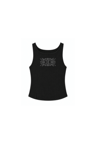 JD Wavy Top - Acid Black