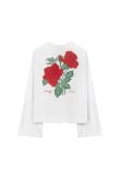 Waves & Roses Wide Ls - Paper White Waves & Roses Wide Ls - Paper White