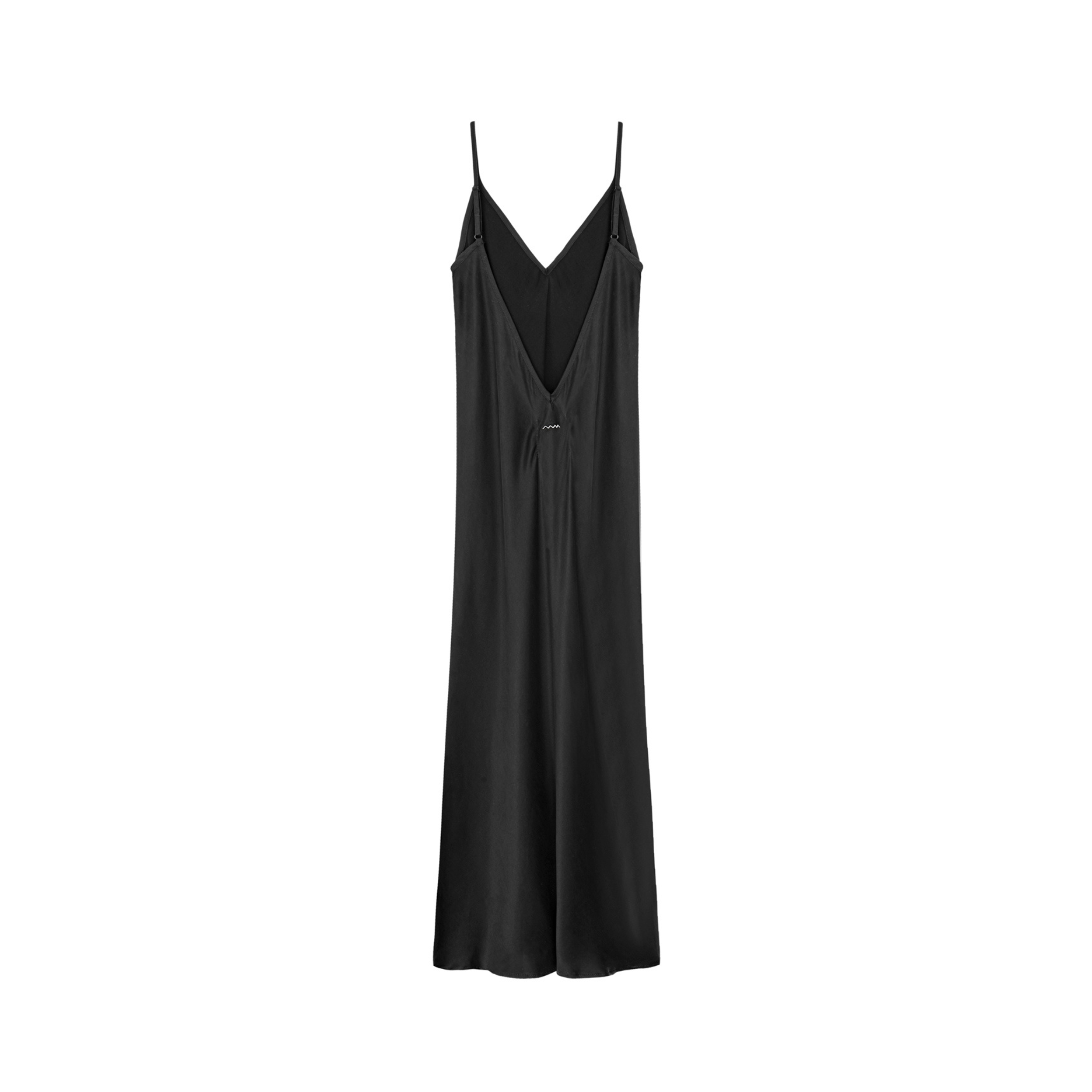 Cupro Midi Dress - Space Black