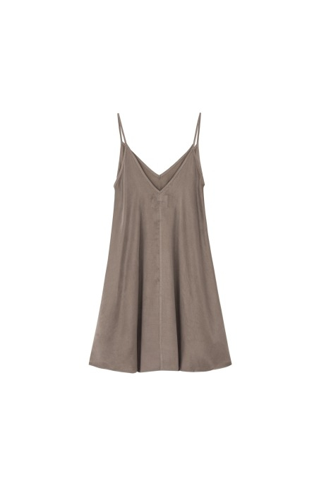 Cupro Ethereal Dress - Mokka Cupro Ethereal Dress - Mokka