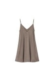 Cupro Ethereal Dress - Mokka
