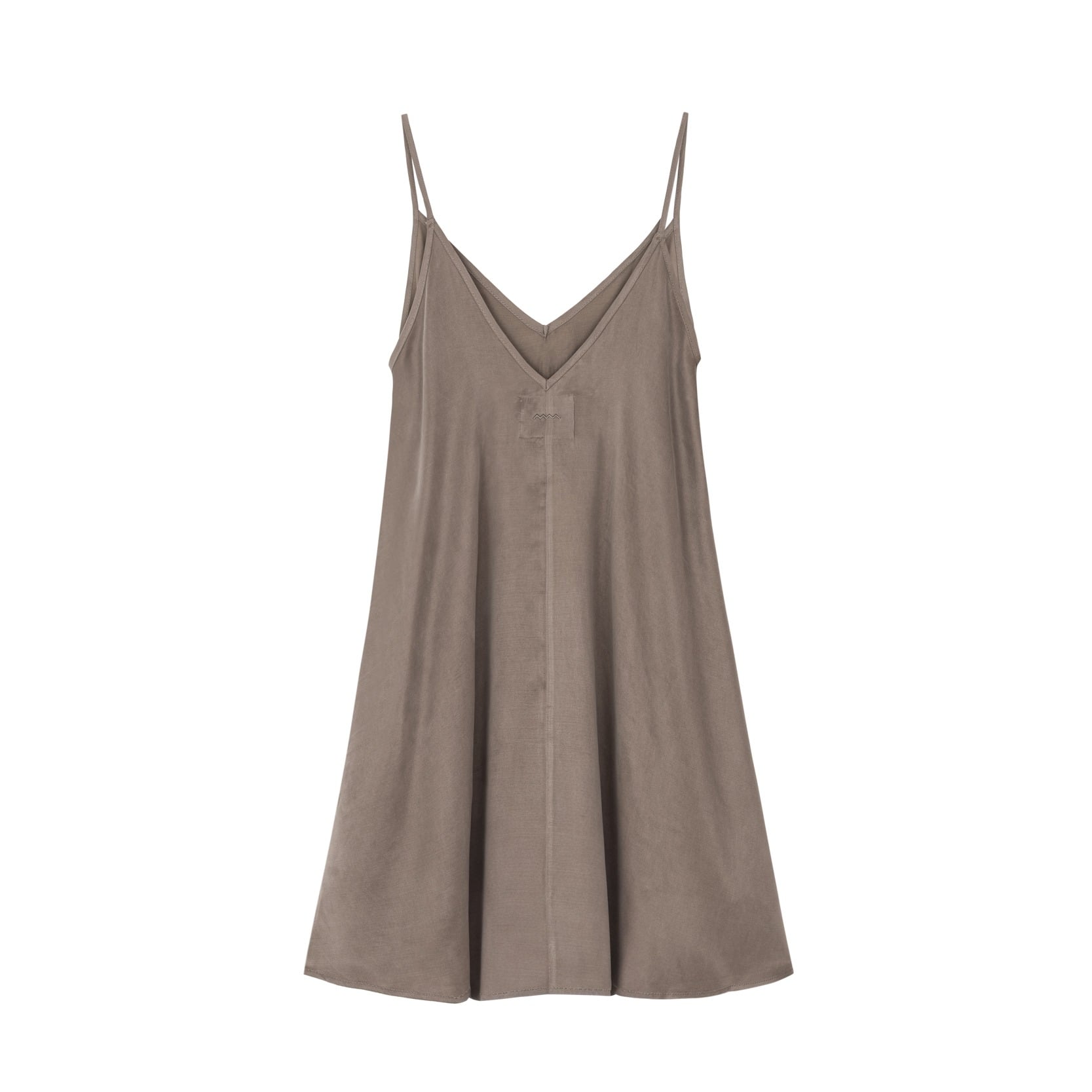 Cupro Ethereal Dress - Mokka